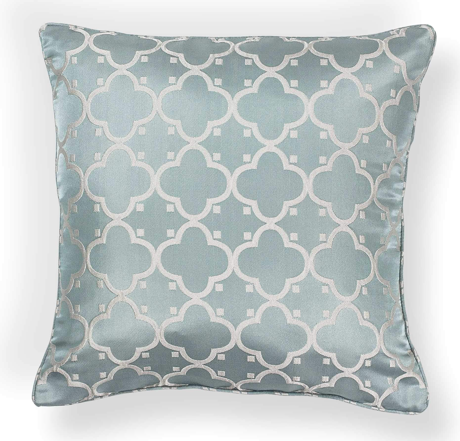 20" x 20" Polyester Light Blue Pillow